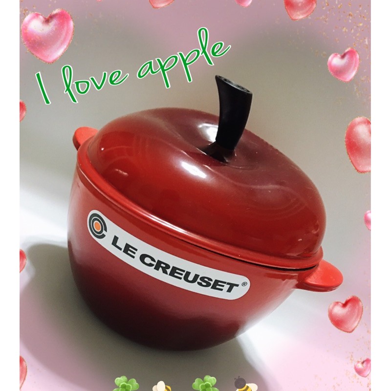 Le Creuset 蘋果造型鑄鐵鍋 青蘋果🍏紅蘋果🍎 現貨