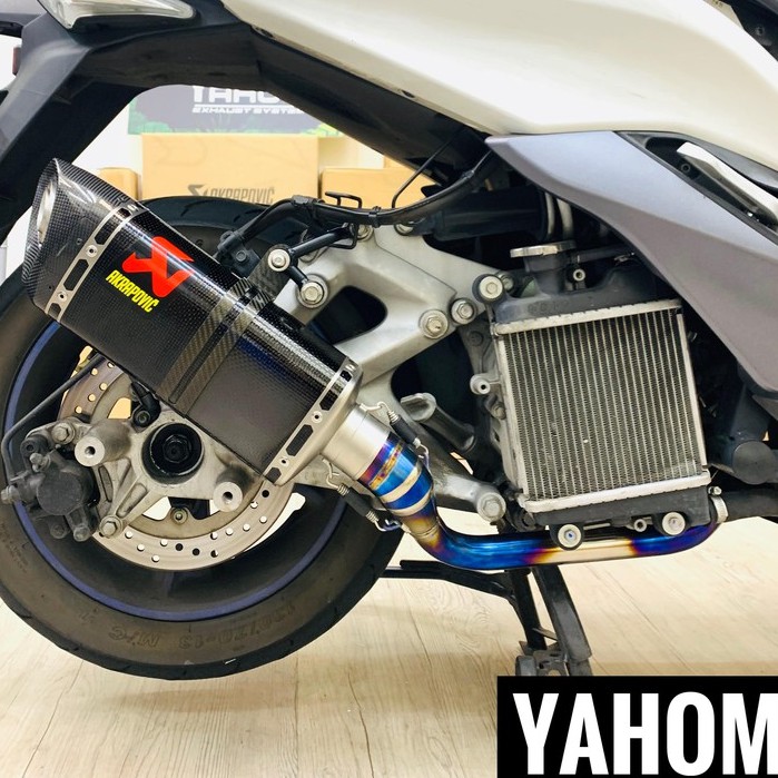 現貨斜口蠍 SMAX FORCE 可驗噪音 AKRAPOVIC 蠍子管全段 排氣管 碳纖維斜口蠍/吉村/英國蠍/勁戰