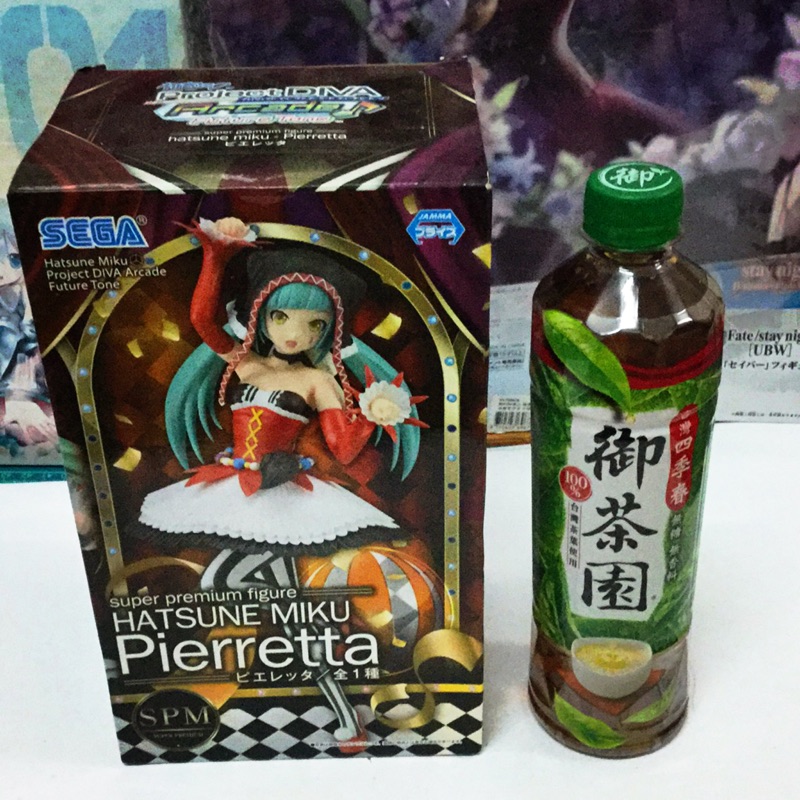 SEGA 日版 一次膠 法國小丑初音 Pierretta HATSUNE MIKU 決鬥 日本正版景品公仔