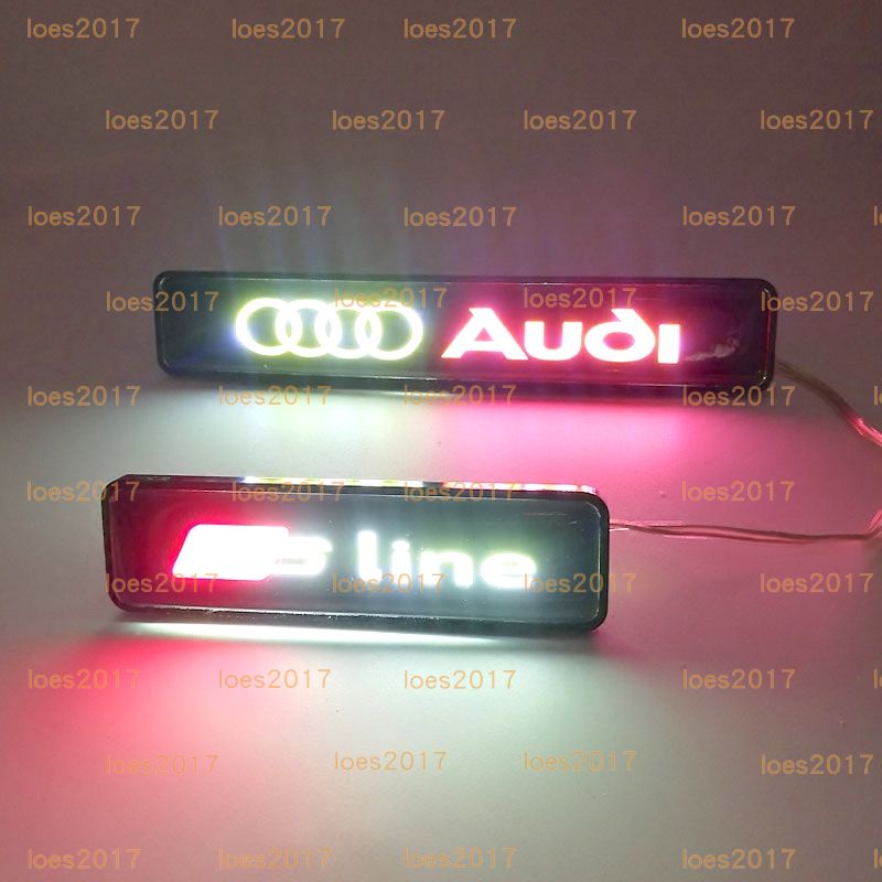LED AUDI 奧迪 中網標 水箱罩標 發光 中網 改裝 A1 A3 A4 A5 A6 A7 Q3 Q5 Q7 TT