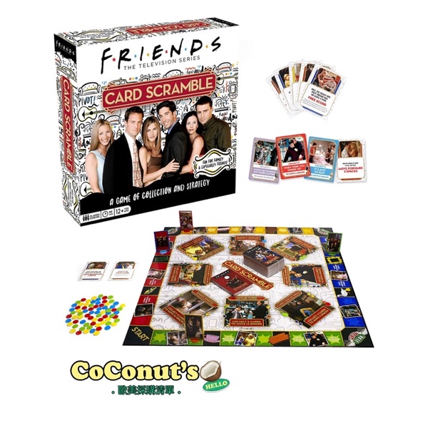 🇺🇸✈️AQUARIUS Friends桌遊 ♠️Card Scramble Board Game 官方授權 #1