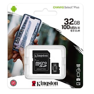 金士頓 Canvas Select MicroSDHC/UHS U1 C10 32G microSD 記憶卡