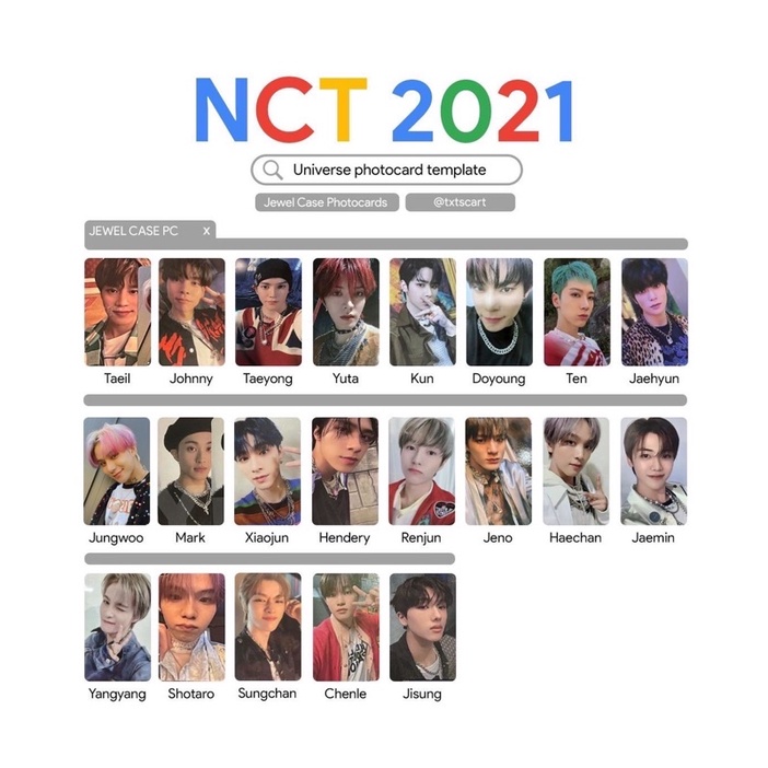 現貨NCT 2021 Universe Jewel Case JC小卡 NCT127 NCT DREAM NCT2021