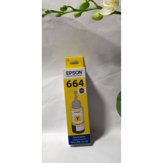 EPSON T664 原廠 黃色墨水 70ml