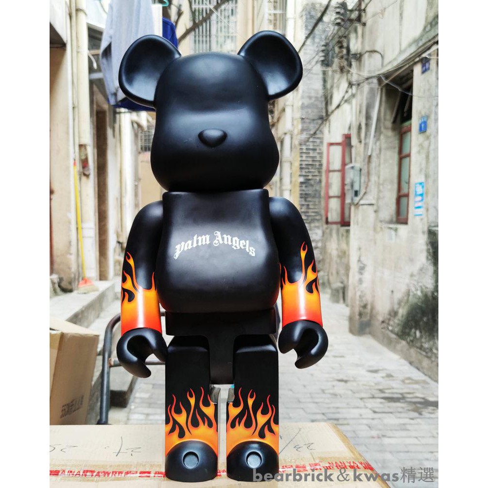 【bearbrick＆Kwas優選】1000%bearbrick暴力熊積木熊macau澳門限定聯名火焰擺件公仔玩偶