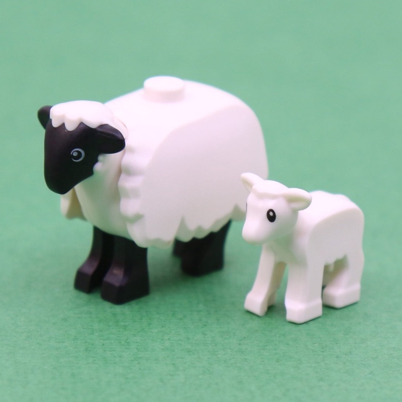 LEGO 樂高 農場 綿羊 羊毛 小綿羊 一組 60346 74188pb01 1570 1569pb01