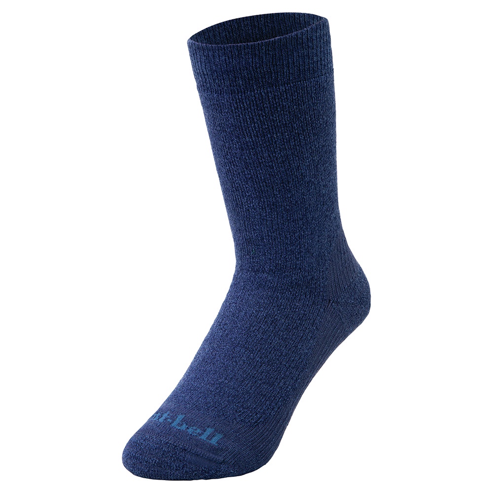 【mont-bell】1118421 IND 藍 中性款 美麗諾羊毛襪 厚襪 戶外 踏青 露營 穿搭 登山 健行襪