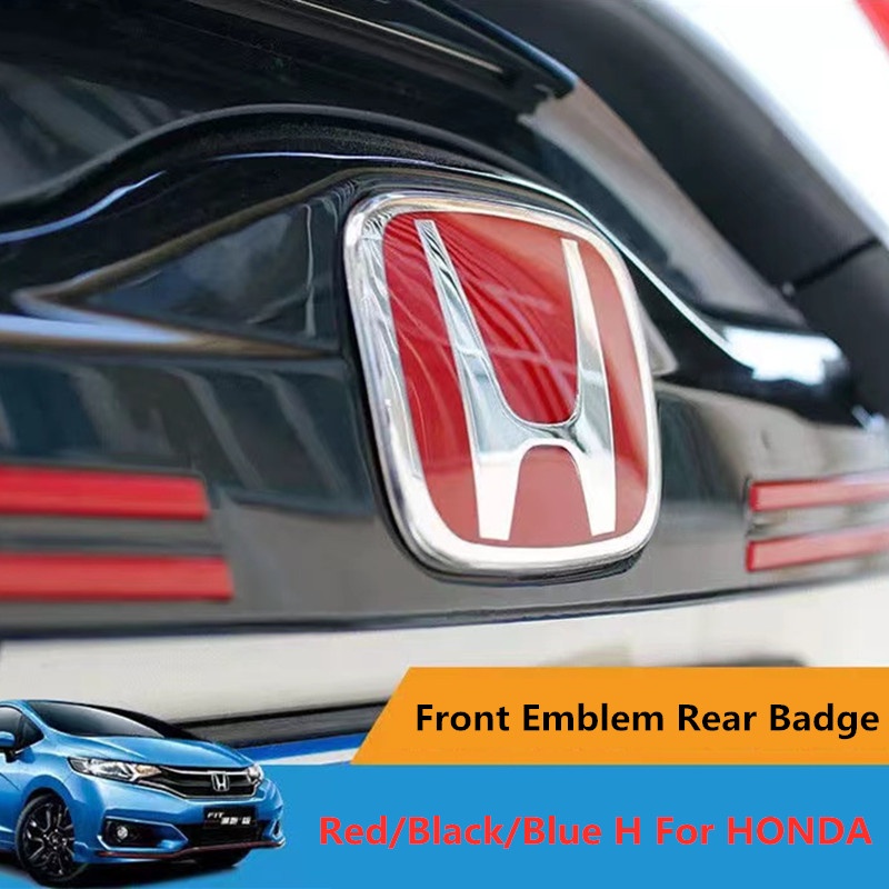 HONDA 1x 紅色/黑色/藍色 H 汽車前標誌後徽章適用於本田思域雅閣 City CR-V HR-V