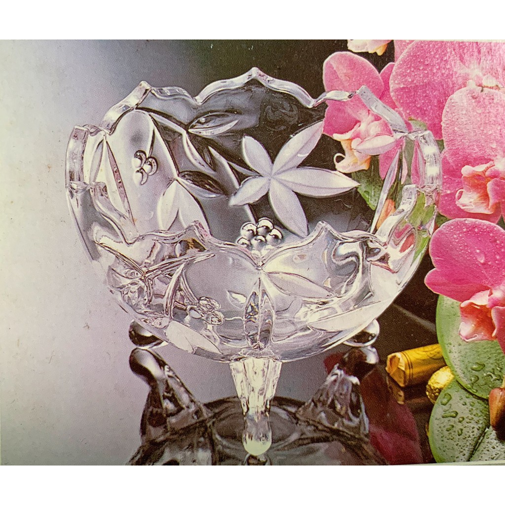 日本 SOGA 玻璃 浮雕 水果盤 糖果盤