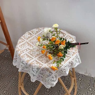 桌布復古玫瑰浪漫桌布蕾絲咖啡桌布餐廳桌布臥室裝飾派對婚禮裝飾桌布