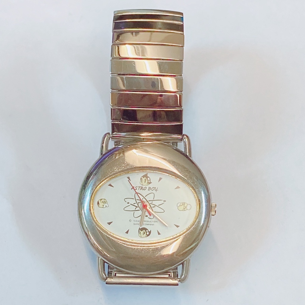 現貨 日本限量 只有1個 絕版割愛 原子小金剛 銀色手錶 手錶 錶 銀色 禮物 情人節 生日 收藏 生日禮物 女錶 男錶