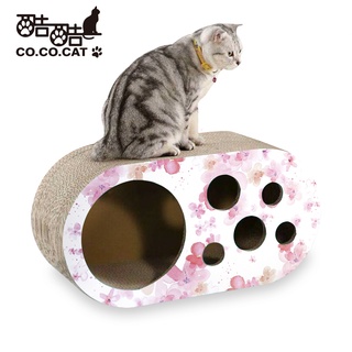 【Co.Co.Cat 酷酷貓 】櫻花白洞洞樂-100%臺灣製貓抓板(季節限定-櫻花白)