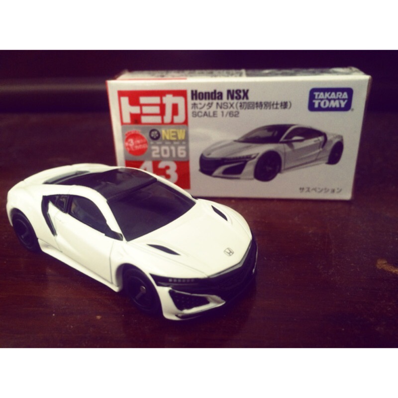 限量超跑 Tomica NO.43 HONDA NSX 初回白.多美小汽車 Tomy 非civic76 54