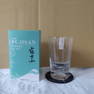 全新 現貨 富士山 酒杯 高款 櫻花 水杯 飲料杯 杯子 FUJI 日本 東京 玻璃杯 附盒子 杯墊 質感高 富士山杯