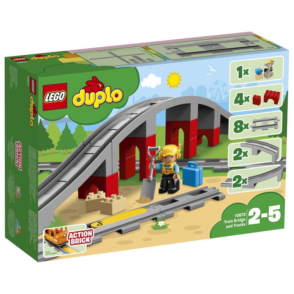 ⭐️ STAR GOLD 積金 ⭐️ LEGO 樂高 DUPLO 10872 鐵路橋和鐵軌