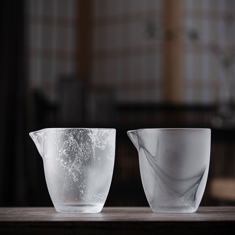 南缃坊陶瓷創意琉璃水晶玻璃公道杯加厚琉璃分茶器大茶海透明功夫茶具配件