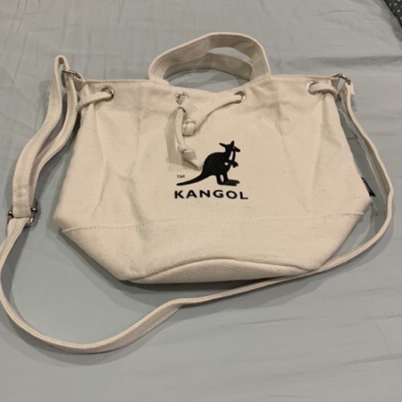 （2手）Kangol帆布手提肩背水桶背包