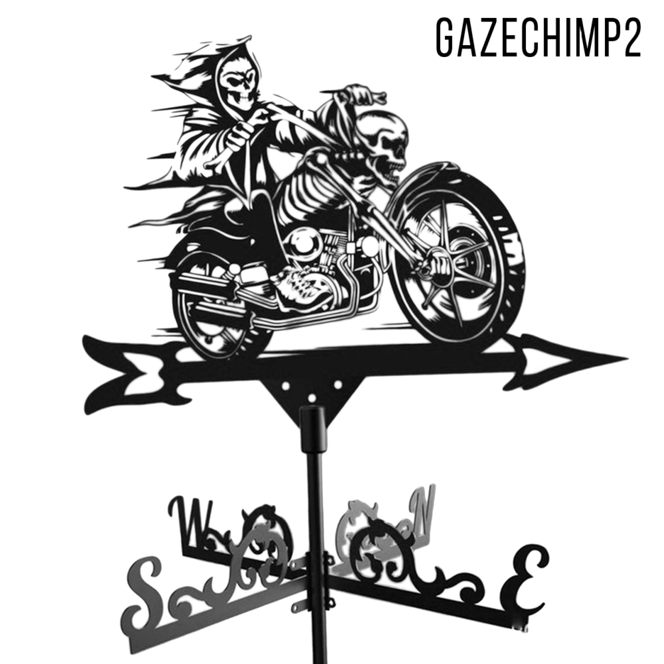 Gazechimp2 格林reaper Weathervane 車頂山韋瑟萬風方向指示器 蝦皮購物