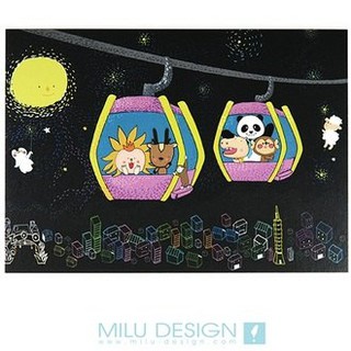 【MILU DESIGN】PostCard 星夜貓纜明信片 MAOKONG NIGHT