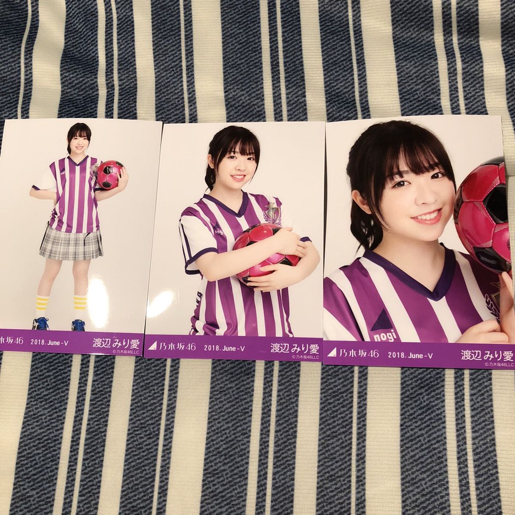 現貨 渡辺みり愛 サッカーユニフォーム 乃木坂46 生写真3枚コンプ真夏の全国ツアー18 神宮 蝦皮購物