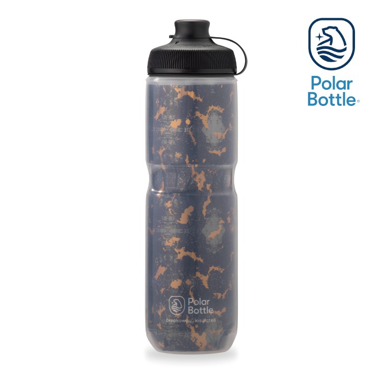 Polar Bottle 24oz MUCK 雙層保冷噴射水壺 SHATTER 棕黑 / 單車水壺 自行車水壺 保冷水壺