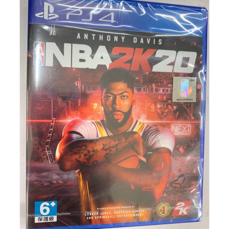 PS4遊戲片  全新未拆NBA 2K20 中英文實體光碟
