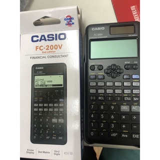 👍財務計算機二代CASIO FC200V 台灣公司貨保固2年 多台團購價 Casio fc 200v 實體店面可自取