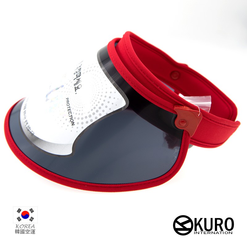 KURO-SHOP韓進口紅色時尚防曬抗UV遮陽帽