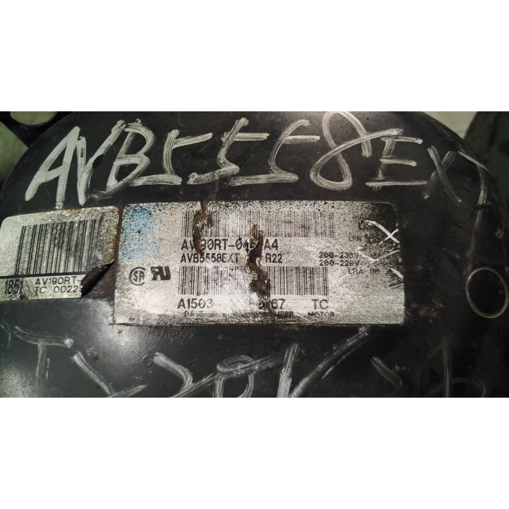 泰康 Technical Datasheet AVB5558EXT 商用中古二手定頻冷氣冷藏壓縮機
