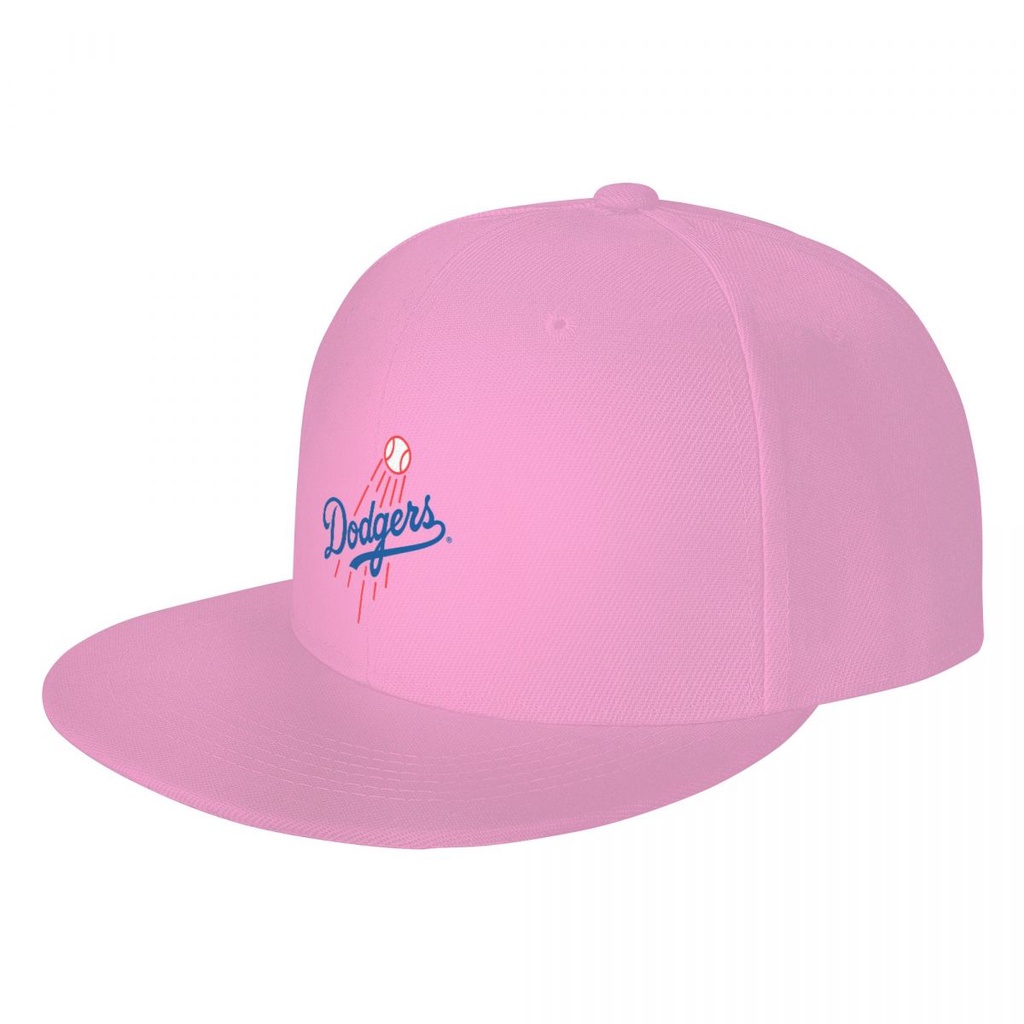 Los Angeles Dodgers Logo MLB 平帽遮陽帽 印花鴨舌帽太陽帽 帽子 板帽 嘻哈街舞帽 平沿帽