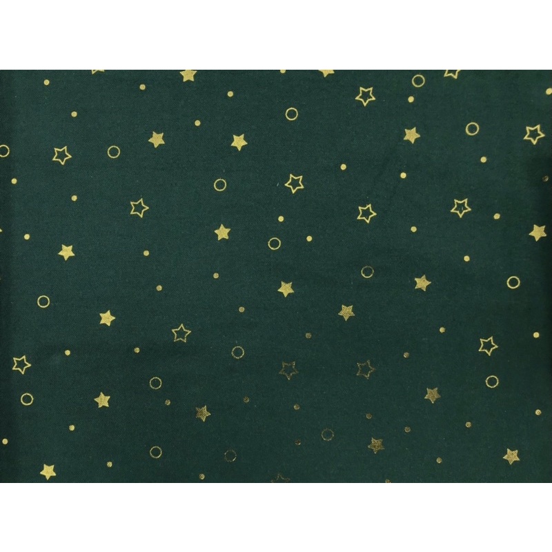 【大同布行】磨毛棉布 燙金 星星 適用於襯衫、抱枕、衣褲、佈景