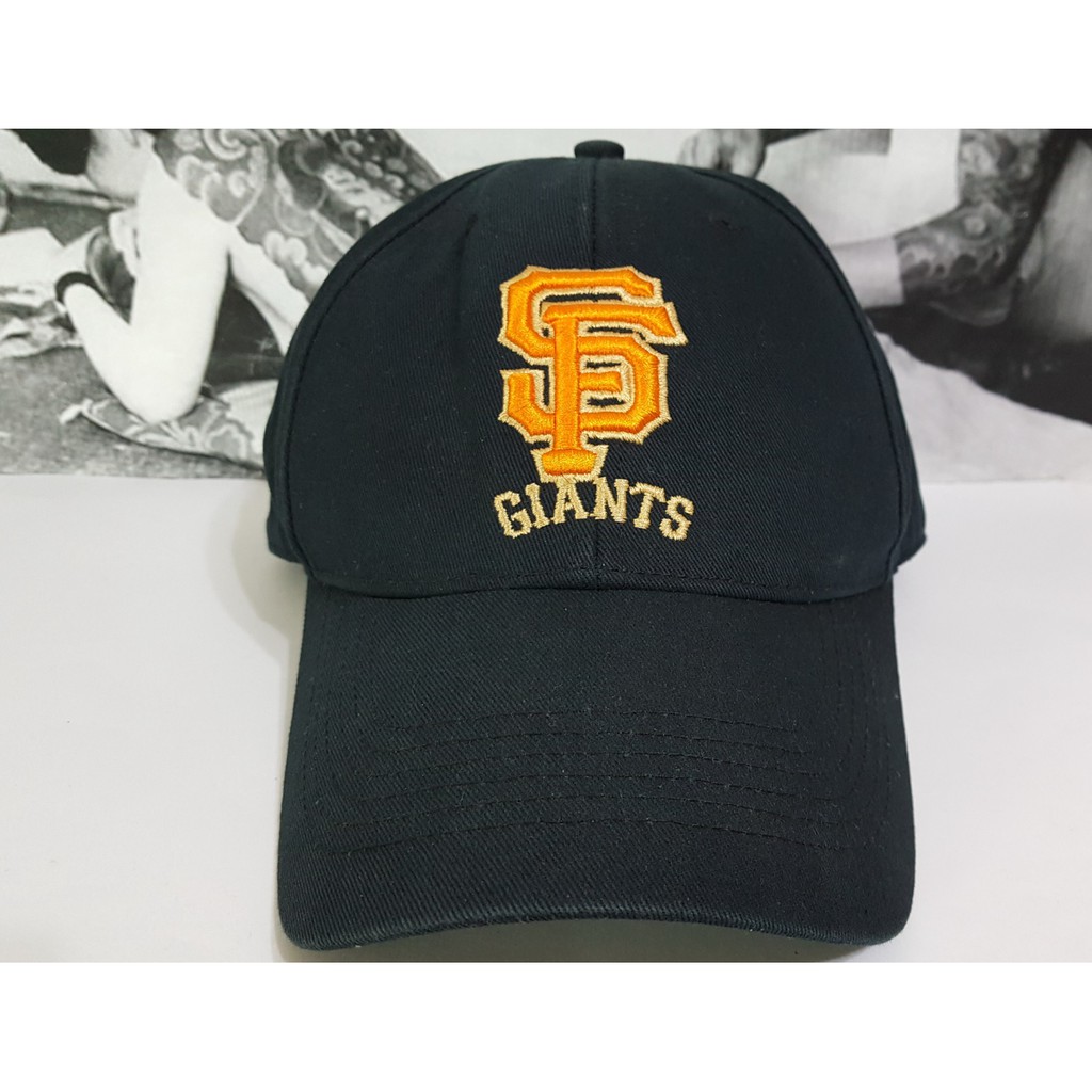＊二手 美國職棒大聯盟 MLB 創信 舊金山巨人隊 黑色 GIANTS 老帽 棒球帽 休閒帽 鴨舌帽 可調 彎帽
