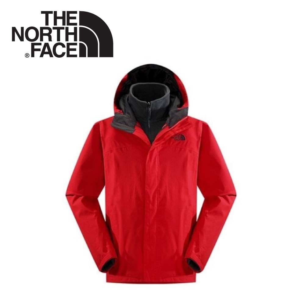 【The North Face 男 HV刷毛兩件式外套《紅》】CTS7/保暖/登山/戶外/賞雪/悠遊山水