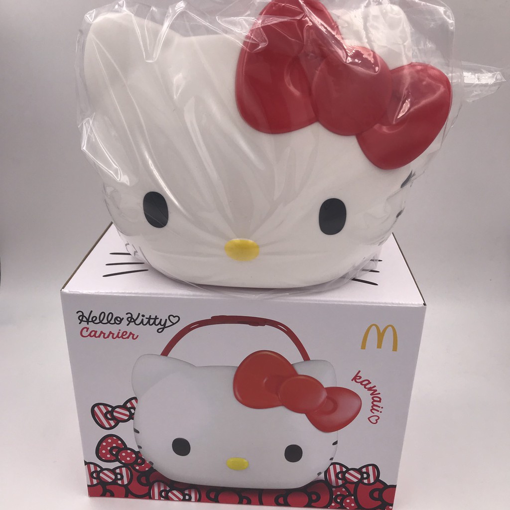 立體置物提籃 Hello Kitty 麥當勞 Hello Kitty萬用置物籃 餐盒 提籃 限量(麗莎愛瘋購)