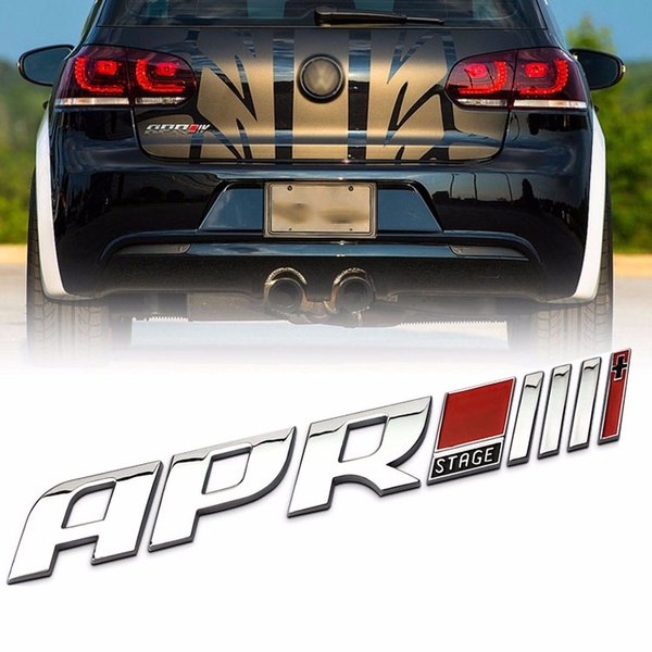 3d ABS APR Stage III + 徽標汽車標誌貼紙貼紙高爾夫奧迪貼花