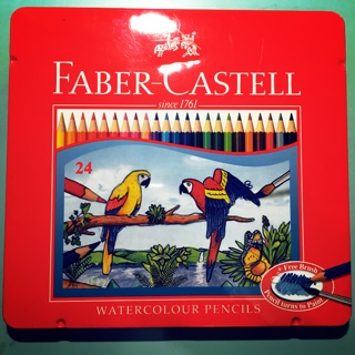 FABER-CASTELL 24色色鉛筆（附贈雄獅蠟筆）