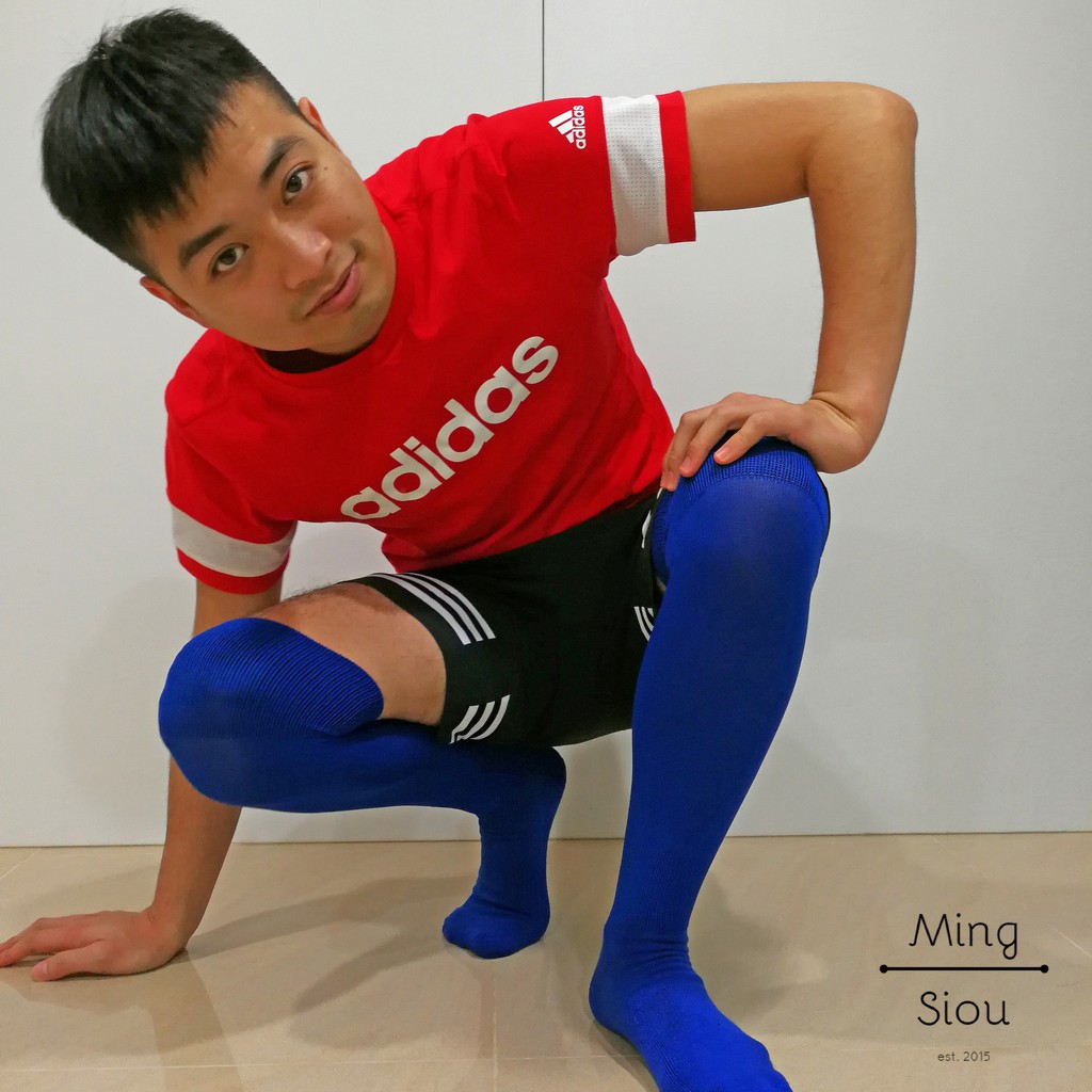 藍色純色 足球襪 專業 運動襪 籃球襪 棒球襪 中長筒襪 長襪 男襪 舞蹈 啦啦隊 比賽 表演 訓練