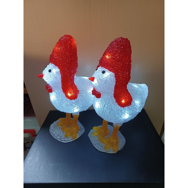小雞燈飾，帶路雞，聖誕燈，小紅帽雞
