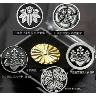 日本戰國家紋族徽章胸針織田信長源氏日系男士潮復古小眾潮包鞋帽 蝦皮購物