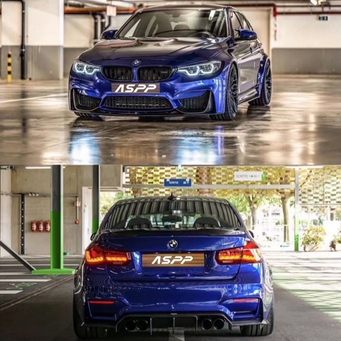 【M.GARAGE】BMW M3 M4 F80 F82 碳纖維 MP款 前下巴 側裙底板 後下巴 改裝 套件