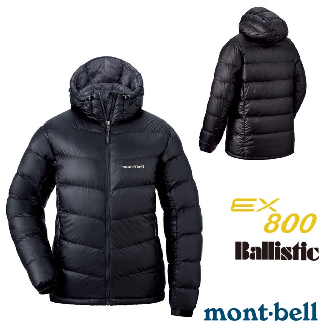 【MONT-BELL 日本】鵝絨800FP 女款加厚 Alpine 輕量頂級防風連帽羽絨外套/雪衣_黑 1101408