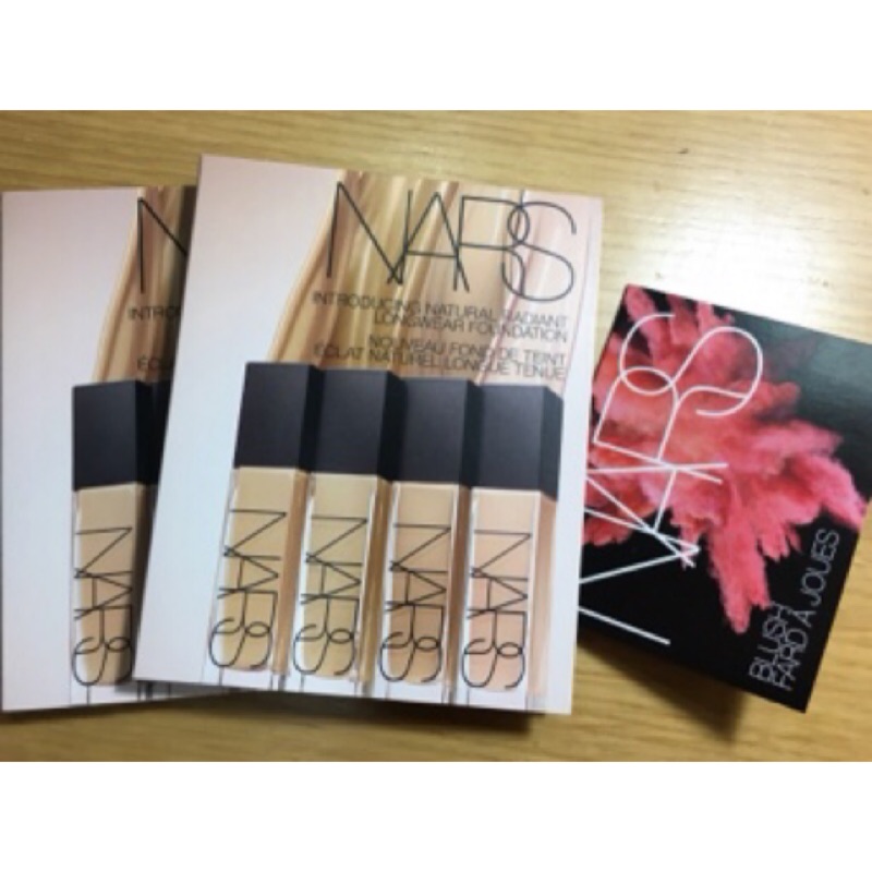 NARS 極光亮顏粉底液0.5ml*8(light) 炫色腮紅 3D立體燦光修容餅