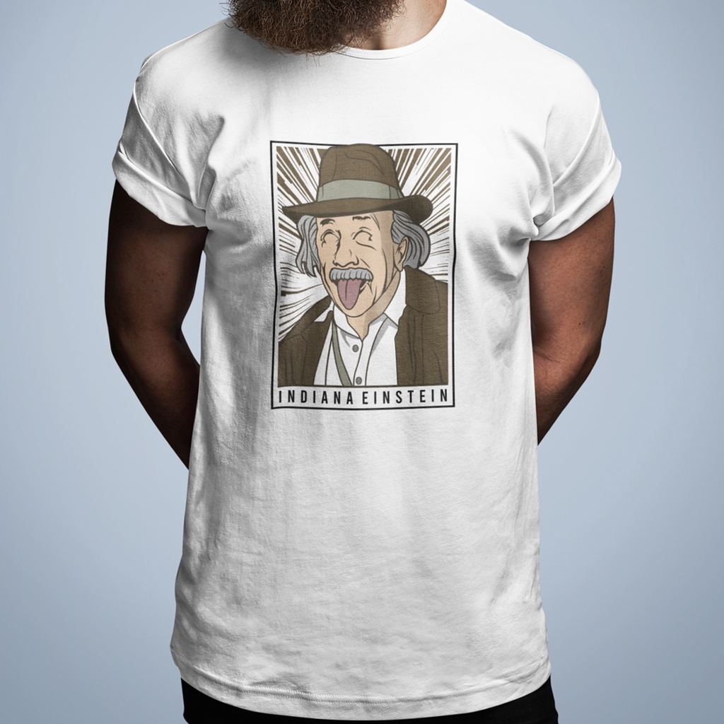 Indiana Jones Einstein 中性短袖T恤 6色 印第安納瓊斯愛因斯坦潮T寬鬆男裝女裝上衣