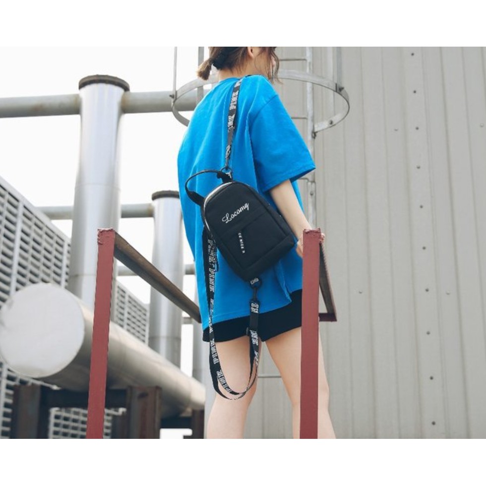 『小妹的店』個性时時尚手機包 日韓風手機包 字母單肩斜跨小包 雙肩包 休閒運動小包