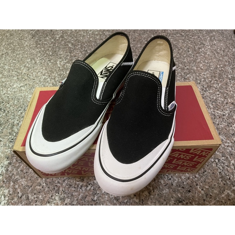 Vans 懶人鞋 帆布鞋 黑白 女鞋 男鞋 24.5 現貨