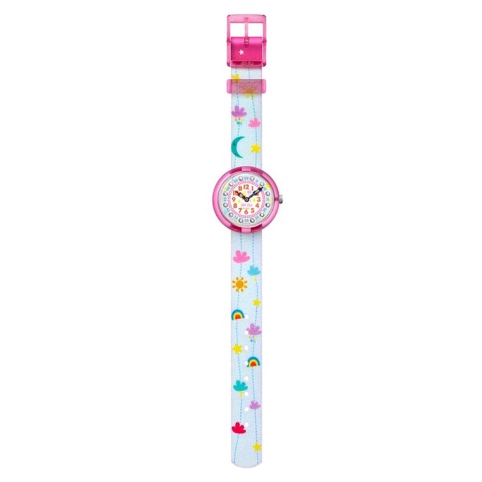 Swatch 兒童錶品牌 FlikFlak 瑞士錶 時鐘教學錶 FBNP120  男女童防水