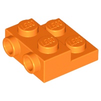 樂高 Lego 橘色 2x2 x2/3 側接 轉向 薄板 99206 Orange Plate Side