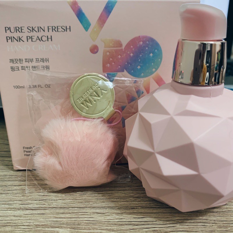［二手］韓國 YNM 護手霜 pure skin fresh pink peach