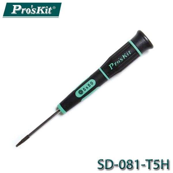 【3CTOWN】含稅 ProsKit 綠黑星孔精密起子 SD-081-T5H/SD-081-T7H