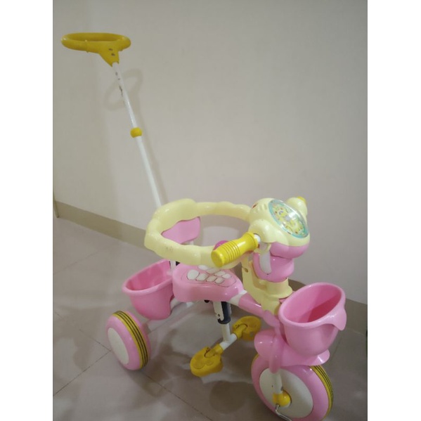 降價 二手良品 聲光 兒童三輪車  多階段 多功能手控三輪車 台灣製 TCV-T100 需自取